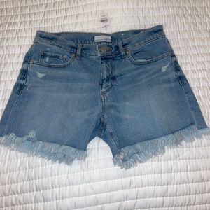 Loft fringe Jean shorts size 0